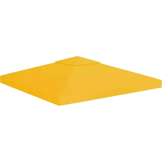 vidaXL pavillontopdække 2-lag 3x3 m 310 g/m² gul