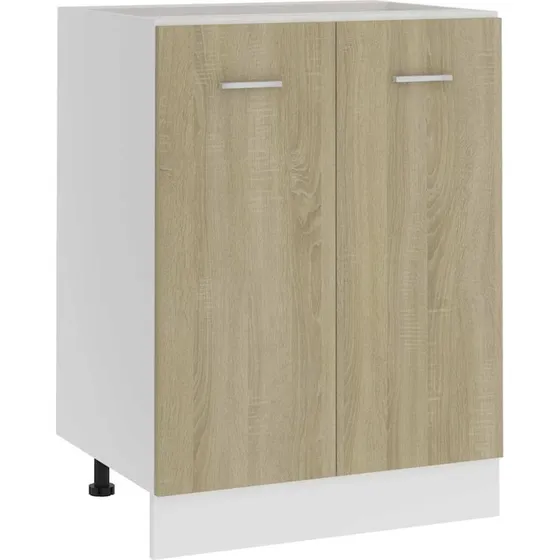 vidaXL underskab Lyon Sonoma eg 60x46x81,5 cm konstrueret træ