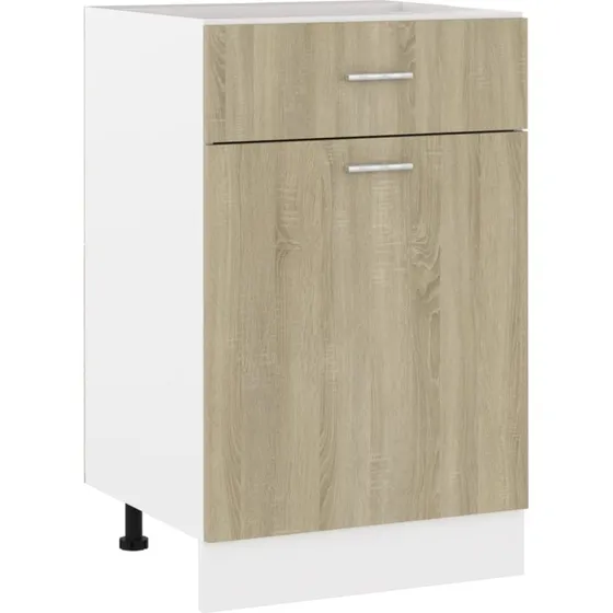 vidaXL Lyon underskab med skuffe Sonoma eg 50x46x81,5 cm