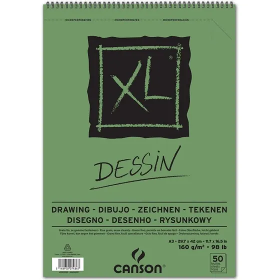 Canson XL Dessin 160 g tegnepapir