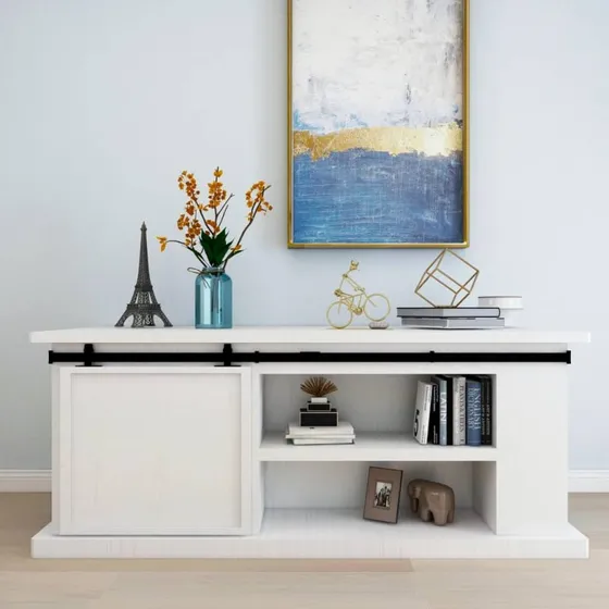 vidaXL mini-skydelgest til skabe 183 cm kulstofstl