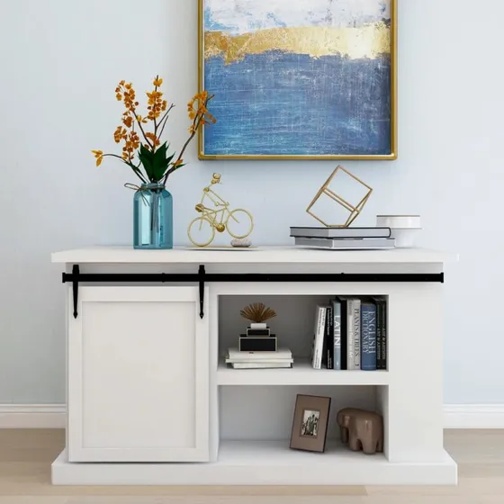 vidaXL mini-skydelgest til skabe, kulstofstl 152 cm