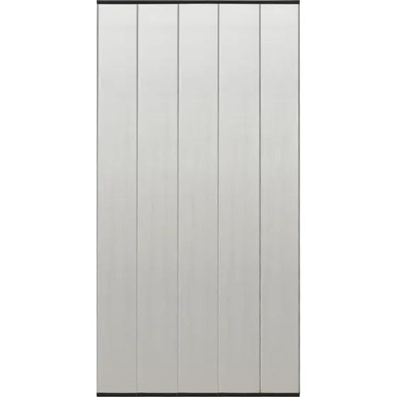 Insektskærm til dør 120x240 cm, magnetisk netgardin 5-dele - Sort