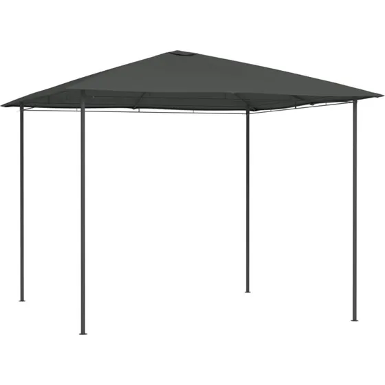 vidaXL pavillon 3x3 m 160 g/m² antracitgrå (H 2,6 m)