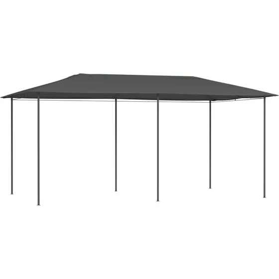 vidaXL Pavillon 2,98x5,3x2,59 m 160 g/m² Antracitgrå