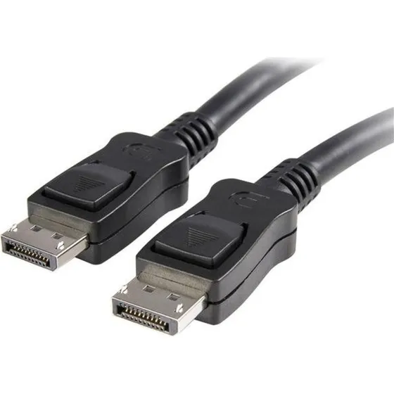 StarTech.com DisplayPort 1.2-kabel 3 m med latch – 4K@60Hz, sort