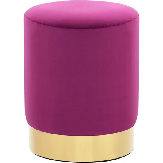 vidaXL puf fløjl 28 x 36 cm lilla og guldfarvet