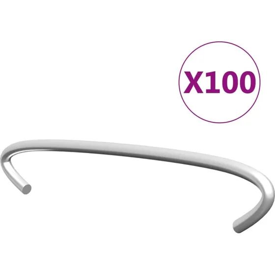 vidaXL gabionkroge 100 stk. galvaniseret stl 10 cm