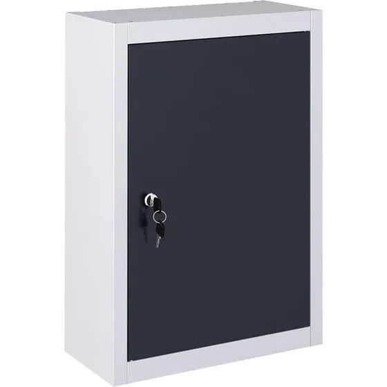 vidaXL vægmonteret værktøjsskab industriel grå/sort