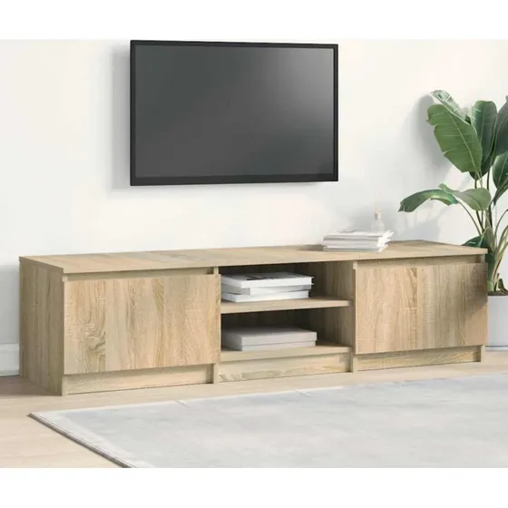 vidaXL TV-bord 140x40x35,5 cm konstrueret træ Sonoma-eg