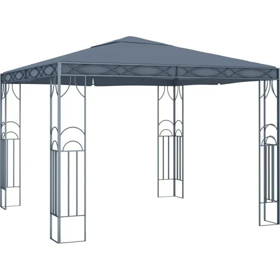 vidaXL pavillon 300 x 300 cm antracitgrå