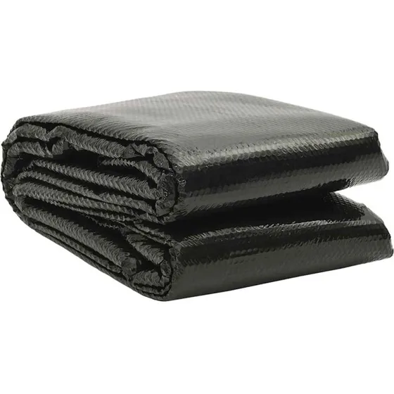 vidaXL poolovertrk 260 x 160 cm PE  sort