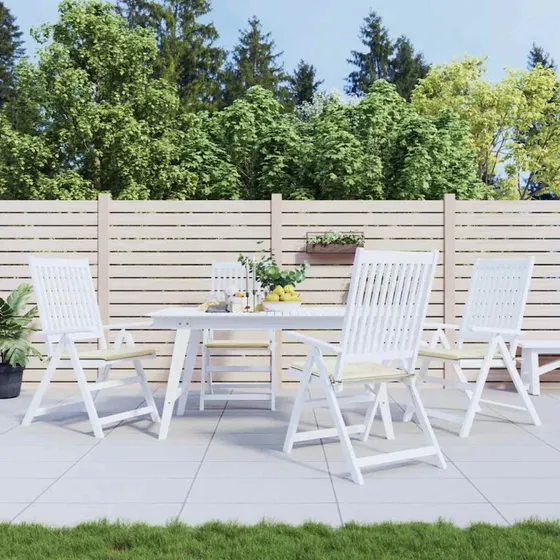vidaXL hynder til havestol 4 stk. 40x40x4 cm oxfordstof creme