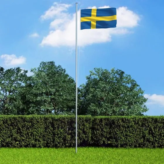 vidaXL Svensk flag 90x150 cm (polyester)