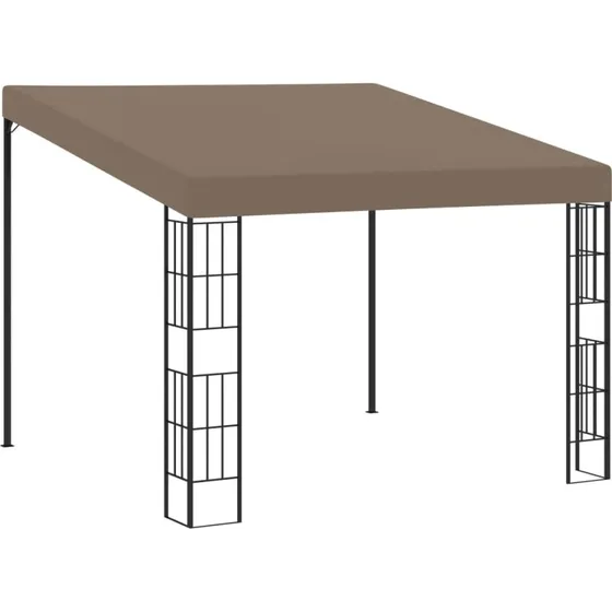 Vægmonteret pavillon 3x3 m, creme stof