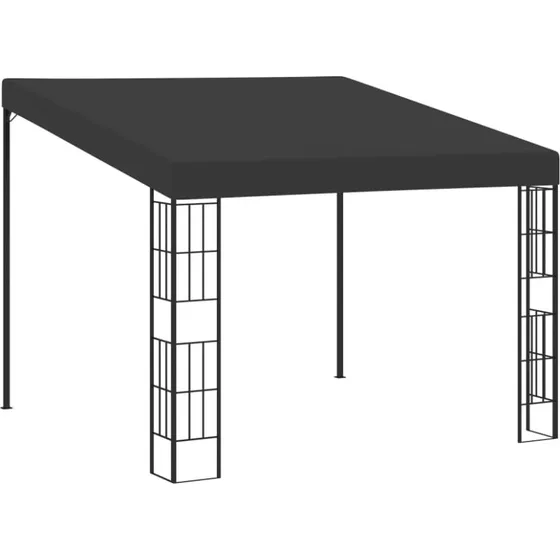 vidaXL vægmonteret pavillon 3x3 m antracitgrå