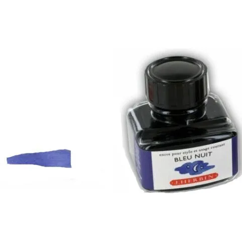 J. Herbin blæk 33 ml – Midnight Blue
