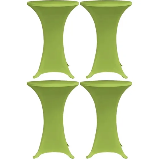 vidaXL stretch bordovertræk 4 stk. 60 cm grøn