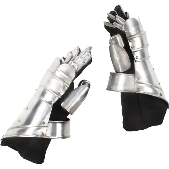 vidaXL rustningshandsker replikaer til rollespil stål/sølv