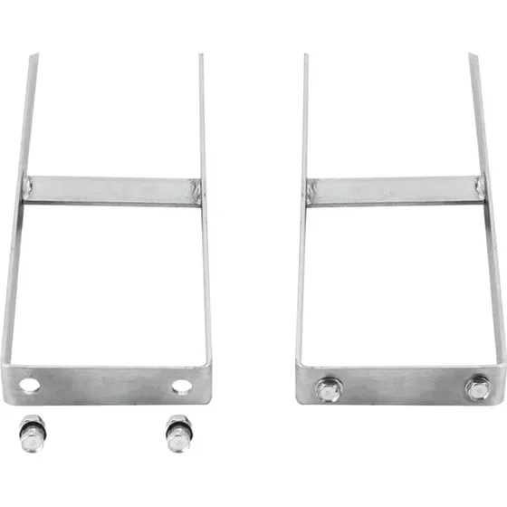 vidaXL jordspyd til WPC-hegn 2 stk 40 cm galvaniseret stl