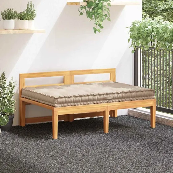vidaXL hynde til pallesofa 120x80x10 cm bomuld beige