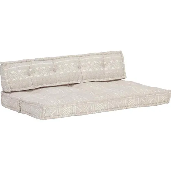 vidaXL hynde til pallesofa patchwork lysebrun