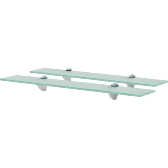 vidaXL svævehylde glas 60 x 10 cm 8 mm (2 stk)