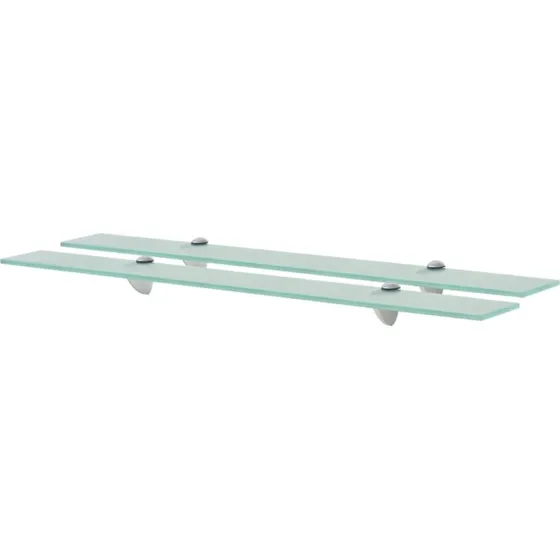 vidaXL svævehylde 2 stk 80 x 10 cm 8 mm glas