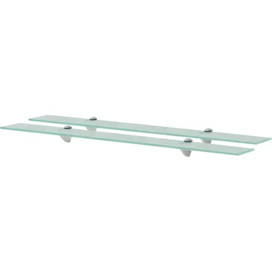 vidaXL svævehylde 2 stk. 90x10 cm 8 mm glas