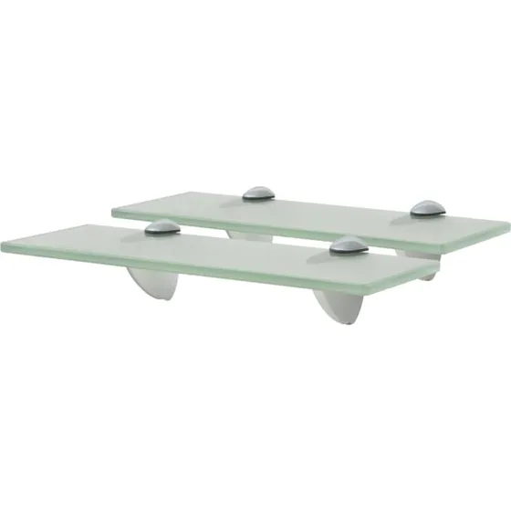 vidaXL svævehylder 2 stk. 30 x 10 cm, 8 mm hærdet glas
