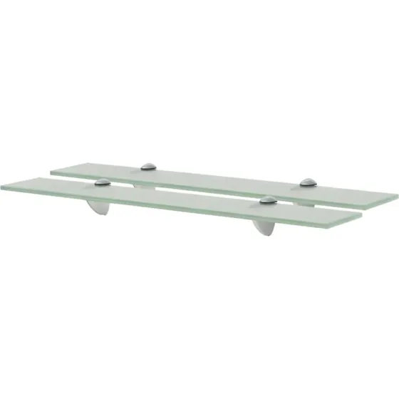 vidaXL svævehylde 2 stk. 60 x 10 cm 8 mm hvidt glas