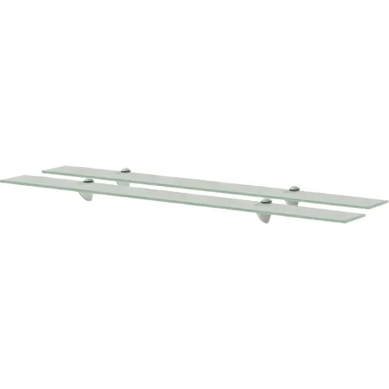 vidaXL Svævehylder 2 stk. 100 x 10 cm 8 mm glas