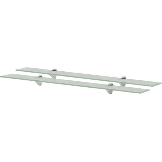 vidaXL svævehylder 2 stk. 90x20 cm 8 mm hærdet glas