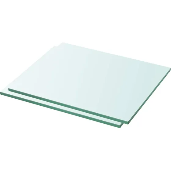 vidaXL 2 stk. glashylder 30 x 20 cm klar 8 mm
