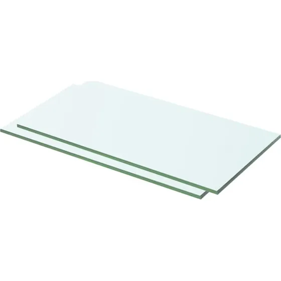 vidaXL Glashylde 2 stk. 50 x 20 cm klar (8 mm)