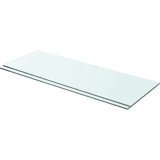 vidaXL Hylder 2 stk. glaspanel 70x25 cm klar (8 mm, 15 kg)