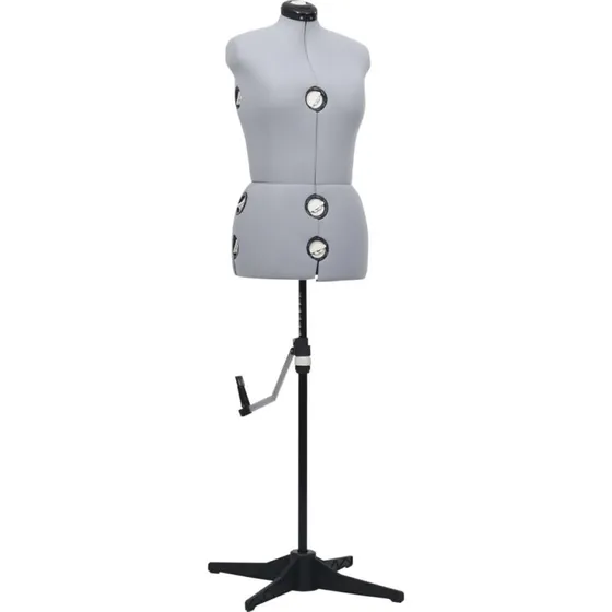 vidaXL justerbar gine kvinde str. M (40-46) sort