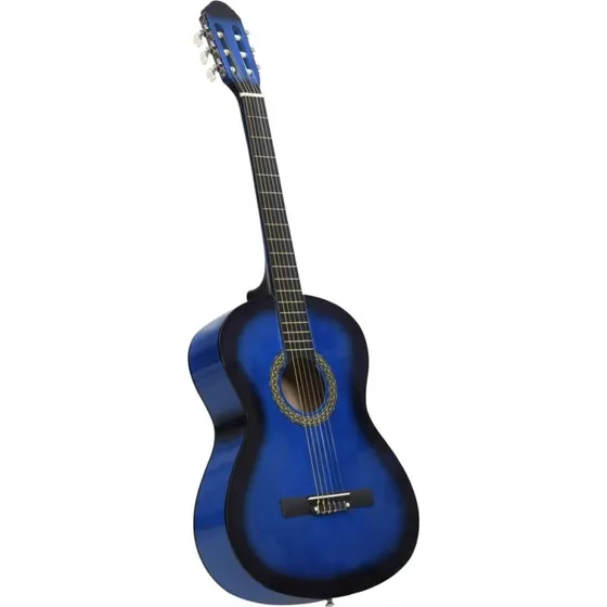 vidaXL klassisk guitar 4/4 (39") lindetr bl