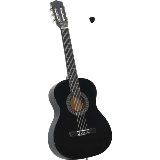 vidaXL klassisk guitar 3/4 (36") sort