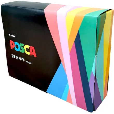 Mitsubishi Uni Posca PC-5M vandsbaseret marker 29 farver