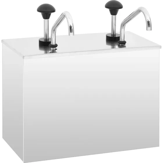 vidaXL saucedispenser 2 x 3,5 L i rustfrit stl