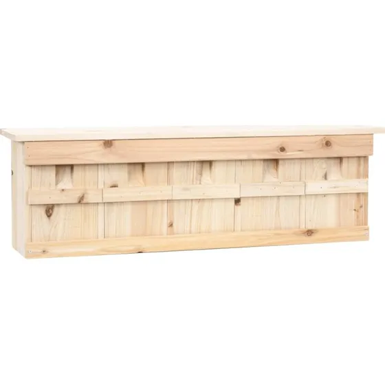 Spurvehus i fyrretr 5 rum 68x15x21 cm