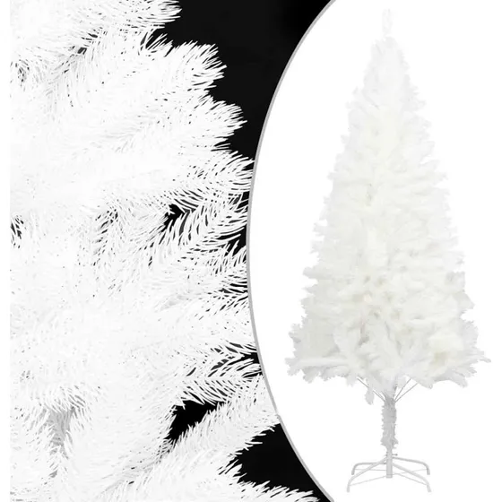 vidaXL kunstigt juletræ 210 cm med naturtro nåle - hvid