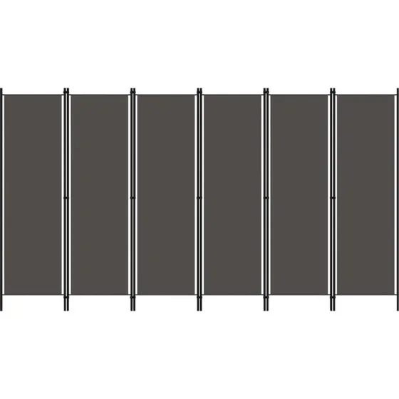 vidaXL 6-panel rumdeler 300x180 cm antracitgrå