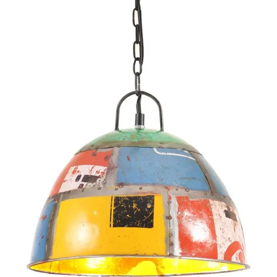vidaXL industriel hængelampe 25W rund 31 cm E27 flerfarvet