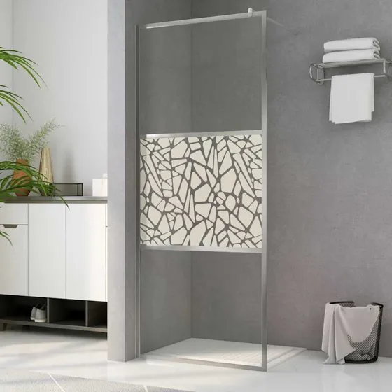 vidaXL brusevg 80x195 cm ESG-glas med stendesign