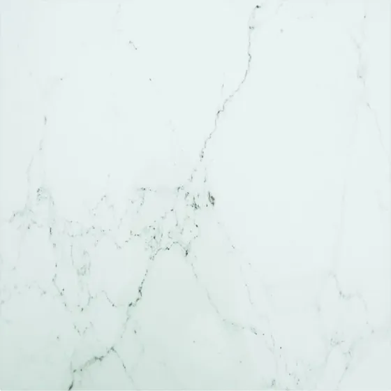 vidaXL bordplade 70x70 cm 6 mm hrdet glas marmor hvid