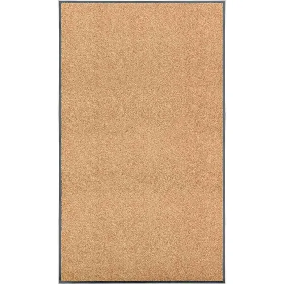 vidaXL vaskbar drmtte 90x150 cm cremefarvet