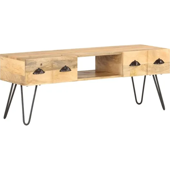 vidaXL TV-skab i massivt mangotræ 120x35x45 cm