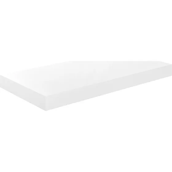 vidaXL væghylde MDF 50x23x3,8 cm hvid højglans